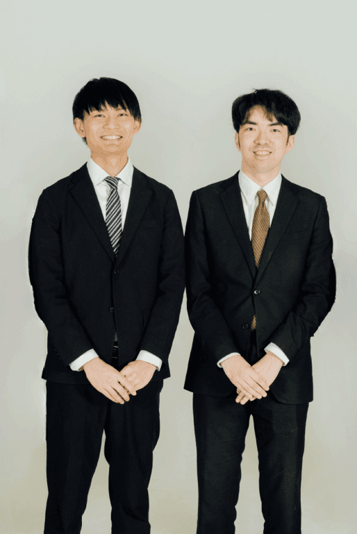 代表の河村と大熊